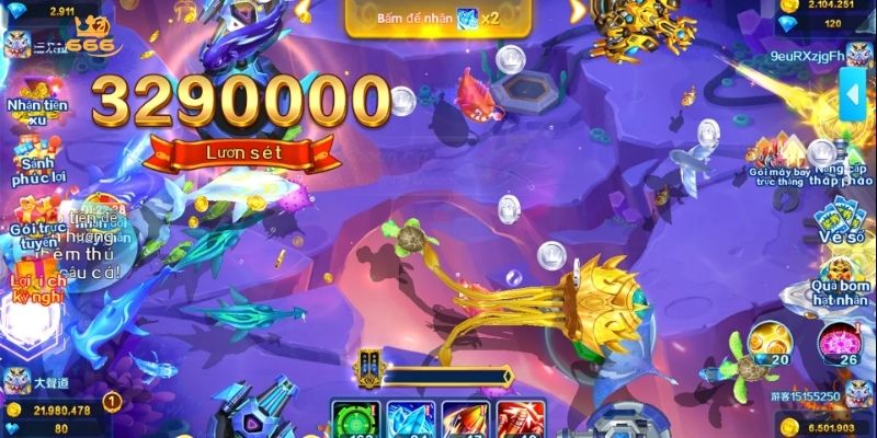 Bắn Cá Ăn Xu - Tựa Game Giải Trí Phù Hợp Cho Mọi Lứa Tuổi 2 Săn cá ăn xu có kho tàng vũ khí phong phú
