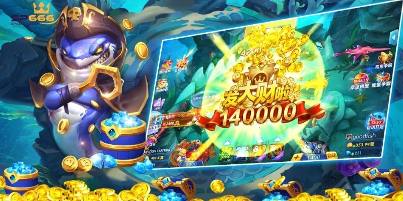 Sảnh bắn cá SP666 nhanh chóng thu hút người chơi yêu thích