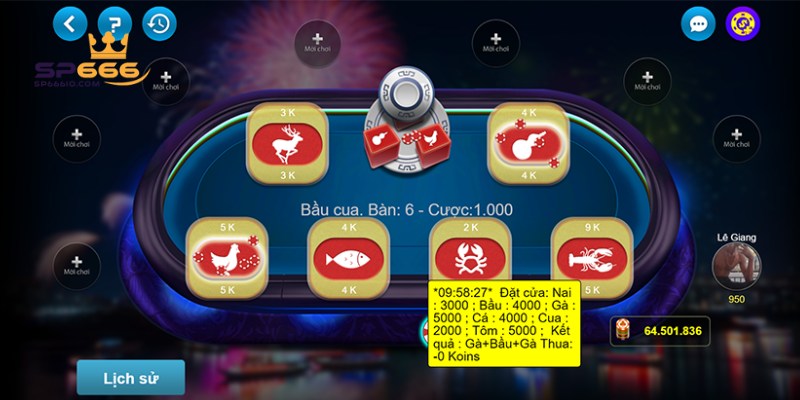 Tìm Hiểu Bầu Cua SP666 Cùng Luật Chơi Cụ Thể Cho Người Mới 3 Ý nghĩa của 4 tính năng đặc biệt trong sảnh